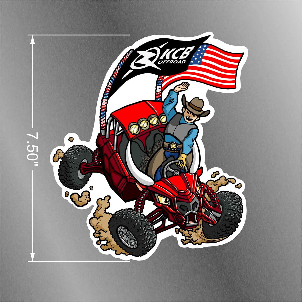 KCB Offroad Large UTV Rodeo Sticker