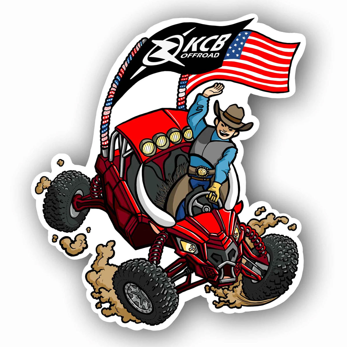 KCB Offroad Large UTV Rodeo Sticker